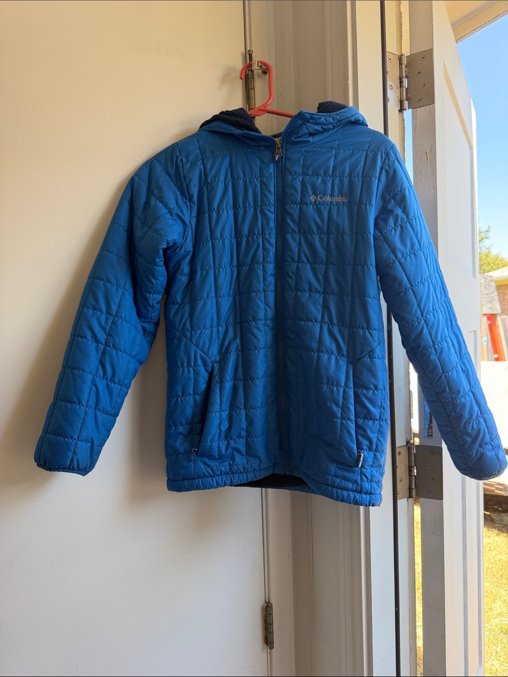 Columbia Kids Bright Blue Quilted Hooded Puffer Jacket